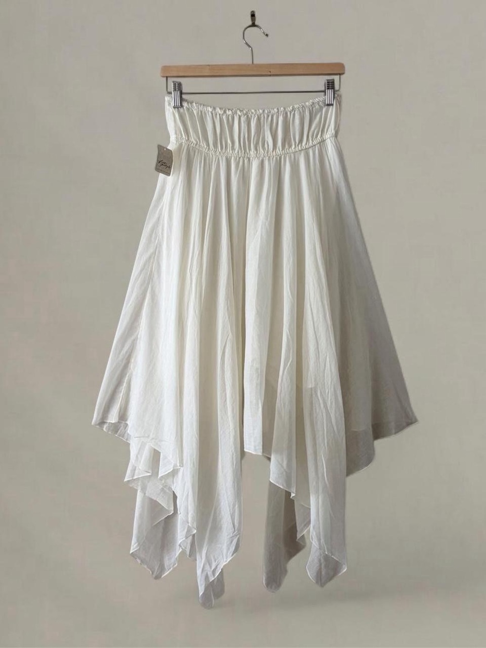 Free People Ivory Asymmetrical  MIDI Skirt - Picture 5 of 5